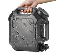 ETUCYNG Réservoir d'eau de 12 l avec robinet - Grande carafe d'eau portable - Sans fuite - Fournitures de pique-nique pour la randonnée