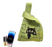 ETUCYNG Sac à provisions réutilisable pour chat - Sac de transport portable | Sac de transport de grande capacité, sac pour ordinateur portable pour étudiants, réutilisable pour le travail, vert, Voir