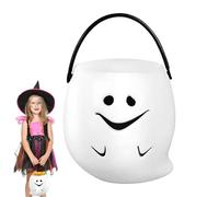 ETUCYNG Seau à bonbons d'Halloween | Seau à bonbons fantôme | Porte-friandises léger et réutilisable pour, trucs ou friandises