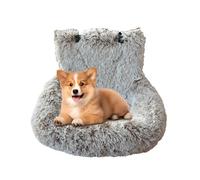 ETUCYNG Siège de voiture pour chien 60 x 60 cm en peluche pour voyage - Coussin de voyage lavable pour animal domestique - Pour véhicule, camion, camping, aventures, visite vétérinaire, trajet