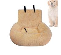 ETUCYNG Siège de voiture pour chien 60 x 60 cm en peluche pour voyage - Coussin de voyage lavable pour animal domestique - Pour véhicule, camion, camping, aventures, visite vétérinaire, trajet