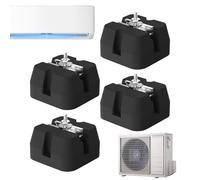ETUCYNG Support de base pour climatiseur Ductless - Support robuste - Lot de 4 tapis d'isolation des vibrations pour 9000-60000 BTU, capacité de charge de 500 kg
