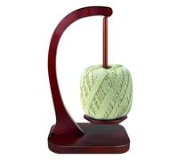 ETUCYNG Support de fil en bois pour crochet, spinner de fil en bois pour crochet, spinner de fil avec mécanisme magnétique en métal et coussinets antidérapants, support magnétique pour pelotes de fil