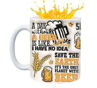 ETUCYNG Tasse à café en céramique 3D amusante pour papa, bar, thé, bière, whisky, bar, maison, fête, vacances, camping, jeu, étagère, pique-nique, famille