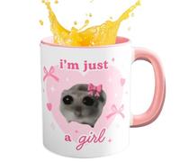 ETUCYNG Tasse pour hamster, tasse triste pour hamster - Tasse en céramique pour hamster - Tasse amusante de 350 ml - Pour les matins rieurs, tasses à café qui font rire tout le monde