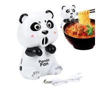 ETUCYNG Ventilateur Rafraîchisseur Alimentaire - Gadget Panda Rechargeable Par USB À 3 Vitesses,Ventilateur rafraîchissant pour verre d'eau,pour restaurant été voyage camping plein air festival et