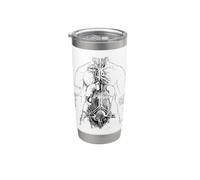 Étude anatomique de Léonard de Vinci Gobelet isotherme en acier inoxydable double paroi