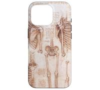 Étude d'anatomie Humaine des squelettes par Leonardo da Vinci Coque pour iPhone 16 Pro