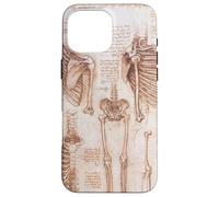 Étude d'anatomie Humaine des squelettes par Leonardo da Vinci Coque pour iPhone 16 Pro Max
