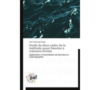 Etude de deux codes de la méthode quasi newton à mémoire limitée - Ilunga-J - P.academiques Francophones - broché - Essai