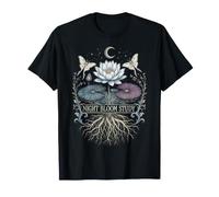 Étude de Fleurs de nénuphar Gothique botanique foncé T-Shirt