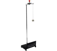 Étude de la loi dynamique d'un pendule unique pour déterminer l'accélération de la gravité locale. Balle pivotante réglable. Vibration harmonique simple. Pendule unique physique expérimental.