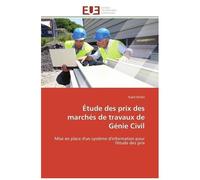 Etude Des Prix Des Marchés De Travaux De Génie Civil - Mise En Place D'un Système D'information Pour L'étude Des Prix