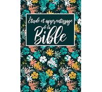 Étude et Apprentissage de la Bible: Journal d'étude et de réflexions de la Bible | 100 Fiches Numérotées pour y noter des Versets et Prières et Réflexions Facilement | Format A5