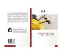 Étude et mise en place d'un module devis - Hinde El Khorsi - Universitaires Europeennes - broché - Etude