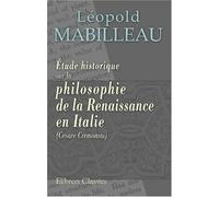 Étude historique sur la philosophie de la Renaissance en Italie (Cesare Cremonini)