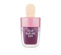 Etude House Crème glacée teintée de gel d'eau Dear Darling (PK004 Rouge Haricot Rouge) (21AD) | Colorant pour les lèvres aux couleurs vives avec des minéraux issus d'extrait de savonnier