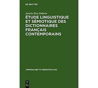 Étude Linguistique Et Sémiotique Des Dictionnaires Français Contemporains