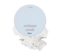 ETUDE Sebum Soak Pact (23AD) | Contrôle de l'huile du visage et peau douce avec cette poudre minérale qui absorbe le sébum pour un visage mat | K-beauty