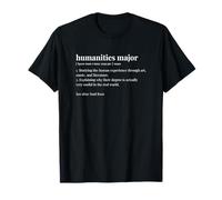 Étude Universitaire majeure en Sciences humaines du Dictionary College T-Shirt