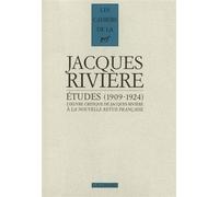 Études Jacques Rivière (Auteur), Alix Tubman-Mary (Préface), Alain Rivière (Edité par)