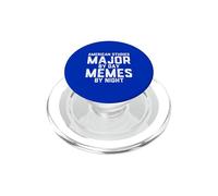 Études américaines Major by Day Memes by Night America Student PopSockets PopGrip pour MagSafe