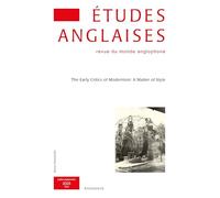 Études anglaises - N°3/2025