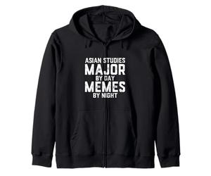 Études asiatiques Major by Day Memes by Night Asian Scholar Jobs Sweat à Capuche