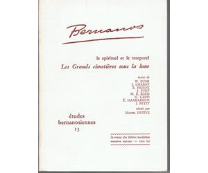 Etudes bernanosiennes, volume 13 : "Les grands cimetières sous la lune"