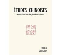 Études chinoises, XLI-XLII - Paola Calanca - Inalco Presses - broché - Revue