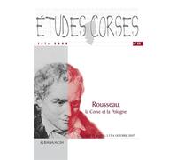 Études corses n° 66 - Juin 2008 - Rousseau, la Corse et la Pologne - Colloque de Bastia, 5 et 6 octo