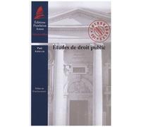 Etudes De Droit Public