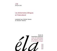 Études de linguistique appliquée - N°2/2013 Les dictionnaires bilingues et l'interculturel - Robert Galisson - Klincksieck - broché - Revue
