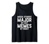 Études des médias Major by Day Memes Night Journalisme Littératie Débardeur