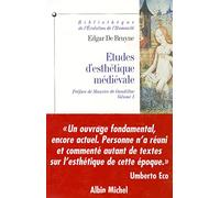Edgar De Bruyne – Études d'esthétique médiévale, tome 1 – Broché