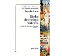 Études d'esthétique médiévale Tome 1 - Edgar De Bruyne - Albin Michel - broché - Livre