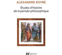 Etudes d'histoire de la pensée philosophique