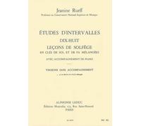 ETUDES D'INTERVALLES 18 LECONS DE SOLFEGE 2 CLES VERSION A SANS ACCT
