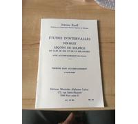 Etudes Dintervalles 18 Lecons De Solfege 5 Cles B /