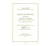 ETUDES D'INTERVALLES 18 LECONS DE SOLFEGE AVEC ACCOMPAGNEMENT BL908