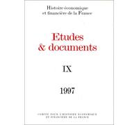 Etudes & Documents T.Ix-1997