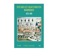Etudes et documents berbères 45-46 - Collectif - Boite A Documents - broché - Revue