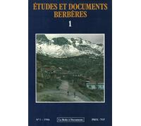 Études et documents berbères n°1 - Collectif - Boite A Documents - broché - Revue
