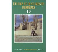 Études et documents berbères n° 10 - Collectif - Boite A Documents - broché - Revue