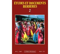 Études et documents berbères n°2 - 1987 - Collectif - Boite A Documents - broché - Revue