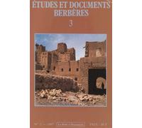 Études et documents berbères n°3 - 1987 - Collectif - Boite A Documents - broché - Revue