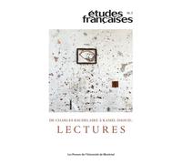 Études françaises, v. 56, no 2 De Charles Baudelaire à Kamel Daoud : Lectures - Collectif - Presses Universite De Montreal - broché - Revue