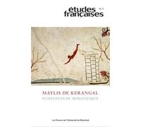 Études françaises, v. 57, no 3 Maylis de Kerangal : puissances du romanesque - Collectif - Presses Universite De Montreal - broché - Revue