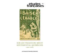 Études françaises, v. 58, no 1 Collectif (Auteur)