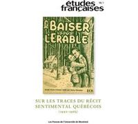 Études françaises, v. 58, no 1 Collectif (Auteur)
